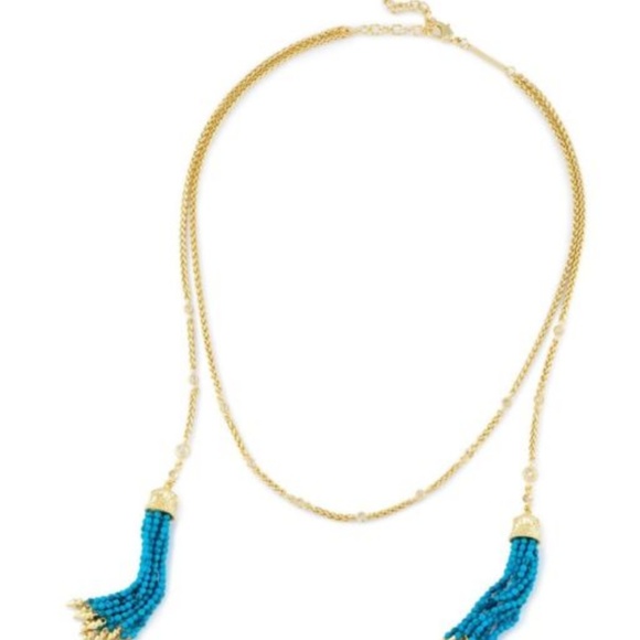 🎉host pick💥 KS Monique Gold Turquoise Lariat - Picture 2 of 5